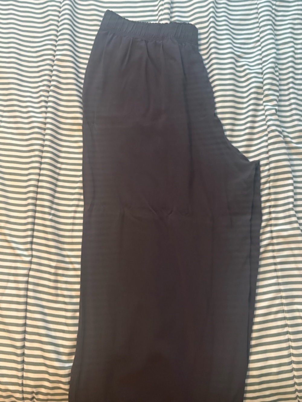 Brown Wide Leg Elastic Waist Pants